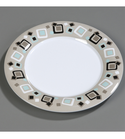 Modern Squares Collection Palette Round Platter 15" Dia.